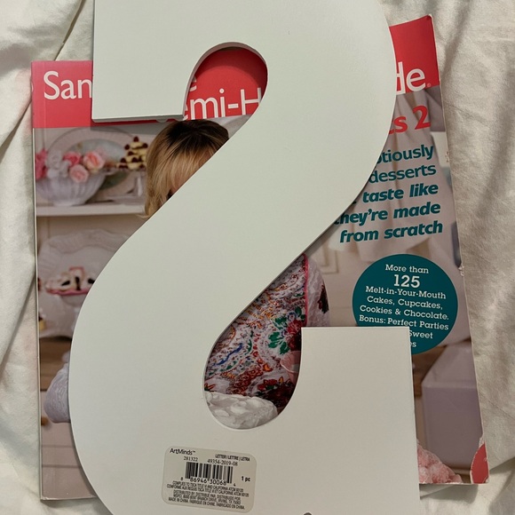 White Wooden Letter “S” Decor - Picture 2 of 2